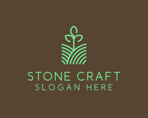 Agriculture Seedling Plant logo design