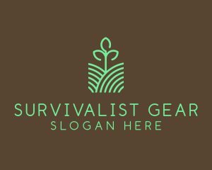 Agriculture Seedling Plant logo design