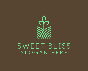 Agriculture Seedling Plant logo design