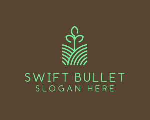 Agriculture Seedling Plant logo design