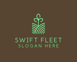 Agriculture Seedling Plant logo design