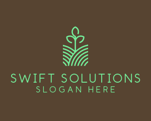 Agriculture Seedling Plant logo design