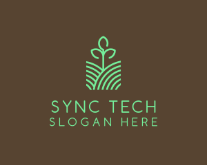 Agriculture Seedling Plant logo design