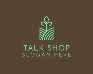 Agriculture Seedling Plant logo design