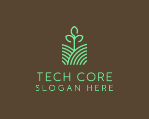 Agriculture Seedling Plant logo design