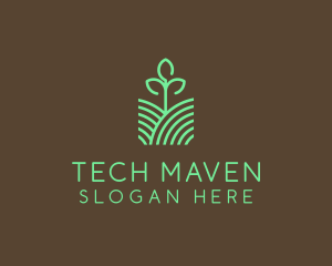 Agriculture Seedling Plant logo design