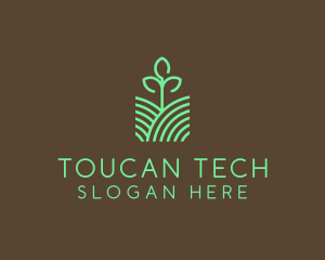 Agriculture Seedling Plant logo design