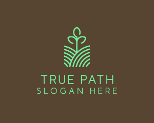 Agriculture Seedling Plant logo design