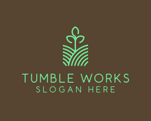 Agriculture Seedling Plant logo design