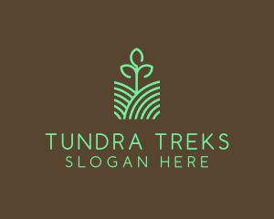 Agriculture Seedling Plant logo design