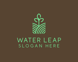 Agriculture Seedling Plant logo design