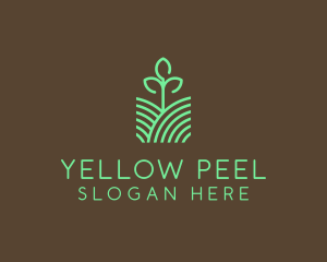 Agriculture Seedling Plant logo design