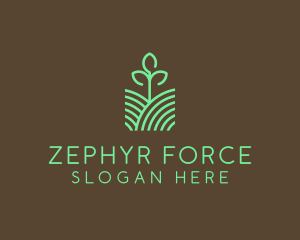 Agriculture Seedling Plant logo design