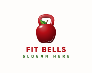 Apple Kettle Bell Fitness logo design