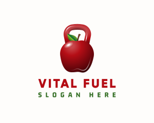 Apple Kettle Bell Fitness logo design