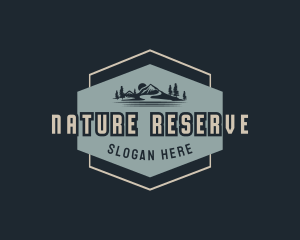 Trekking Mountain Nature logo design