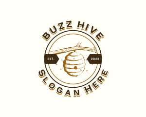 Beehive Honey Apiary logo design