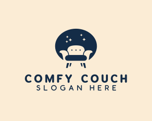 Armchair Couch Furniture logo design