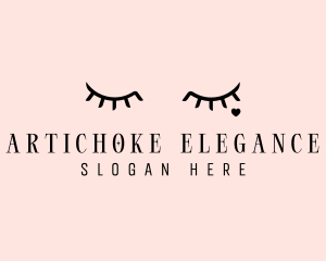 Feminine Eyelash Beauty  logo design