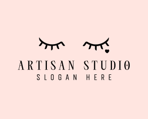 Feminine Eyelash Beauty  logo design