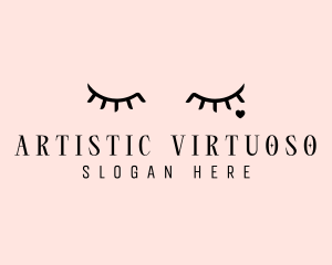 Feminine Eyelash Beauty  logo design