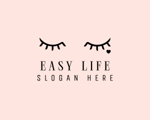 Feminine Eyelash Beauty  logo design