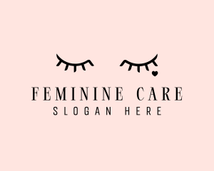 Feminine Eyelash Beauty  logo design