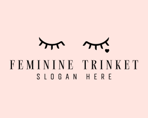 Feminine Eyelash Beauty  logo design