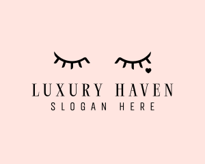 Feminine Eyelash Beauty  logo design