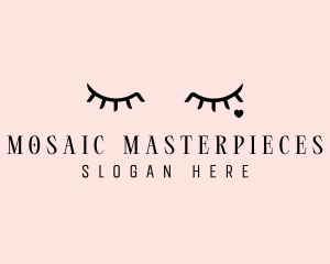 Feminine Eyelash Beauty  logo design