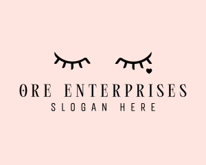 Feminine Eyelash Beauty  logo design