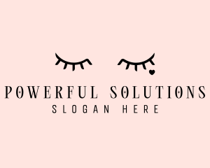 Feminine Eyelash Beauty  logo design