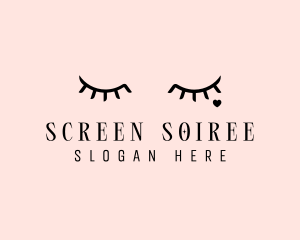 Feminine Eyelash Beauty  logo design