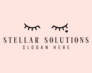 Feminine Eyelash Beauty  logo design