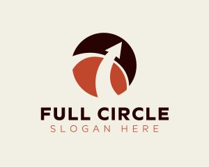 Abstract Arrow Circle logo design