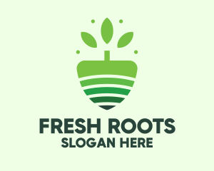 Organic Farm Tree logo