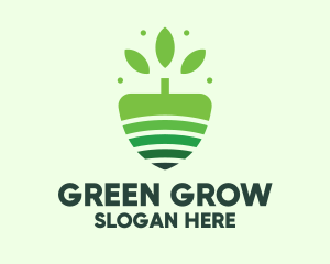 Organic Farm Tree logo
