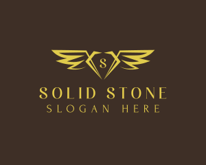 Luxury Diamond Wing logo design