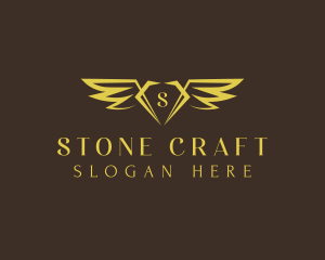 Luxury Diamond Wing logo design