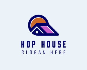 Sun Roof House  logo design