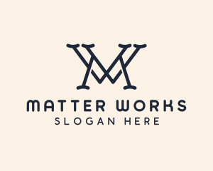 Business Firm Letter WM logo design