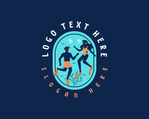 Free Diver Snorkeling logo