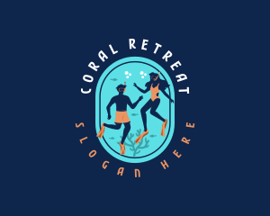 Free Diver Snorkeling logo
