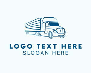 Logistics Transportation Truck logo