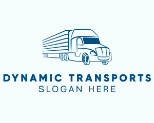 Logistics Transportation Truck logo design