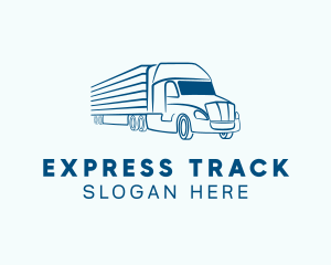 Logistics Transportation Truck logo design