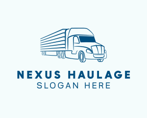 Logistics Transportation Truck logo design