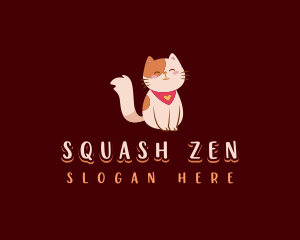 Cute Pet Cat Logo