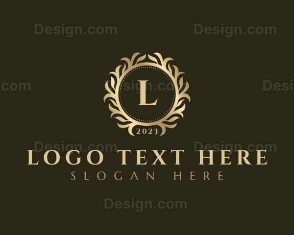 Floral Leaves Ornament Logo