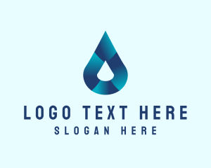 Gradient Water Droplet logo